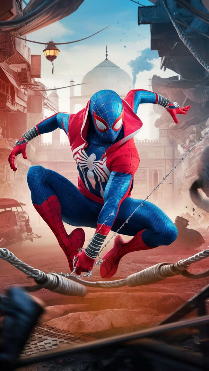 Spiderman in India HD Wallpaper 7